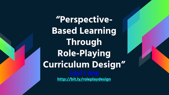 "Perspective-Based Learning Through...