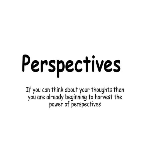 Perspectives | PPT