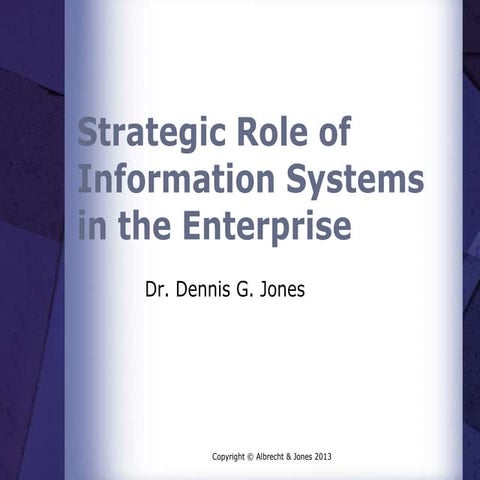 Strategic role of information | PPTX