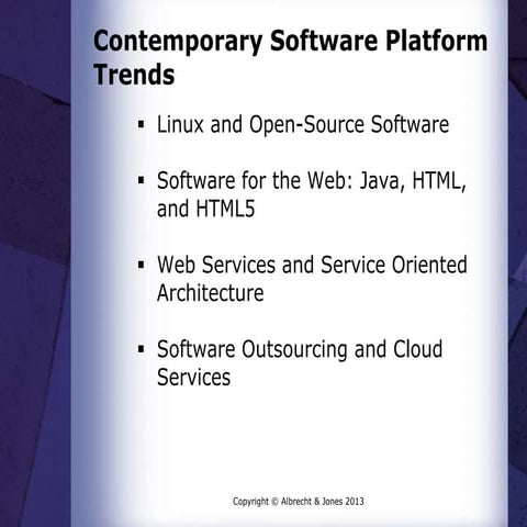 Contemporary Software Platform Trends