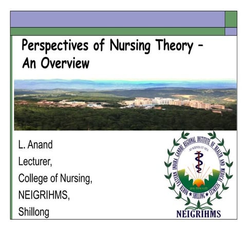 Perspectives of Nursing Theory