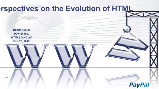 Perspectives on the Evolution of HTML | PPTX