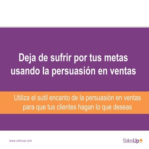 Persuasión en ventas