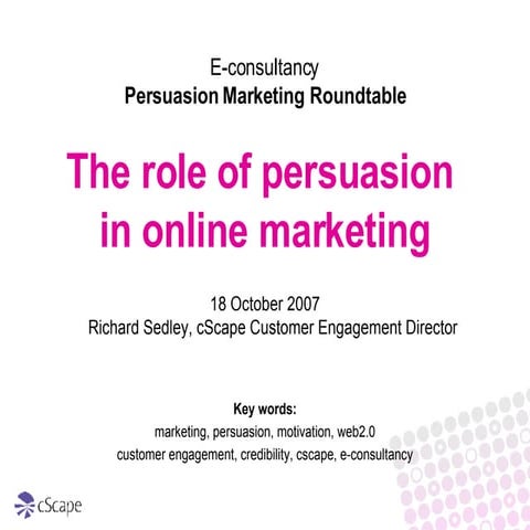 Persuasion Marketing