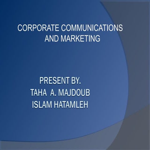 cooperate communication marketing  