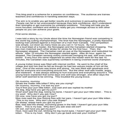 Persuasion and confidence dec 2010