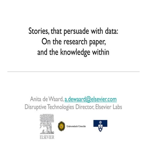 On the research paper, and the knowledge within