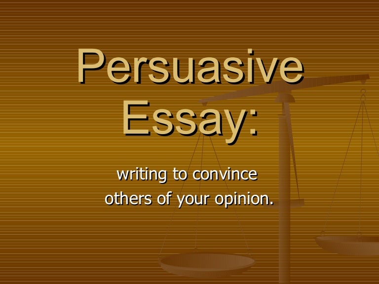 Persuasive Essay 8th Grade