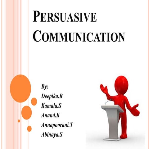 Persuasive communication- How to?