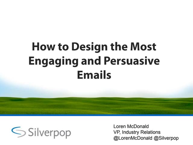Persuasive email programs Brandworks 2010