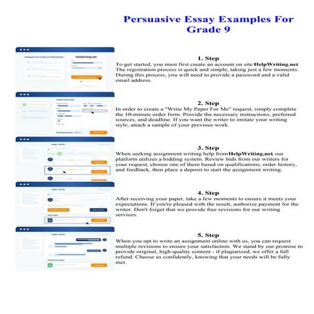 Persuasive Essay Examples For Grade 9