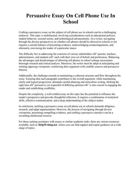 Persuasive Essay Cell Phones In School.pdf