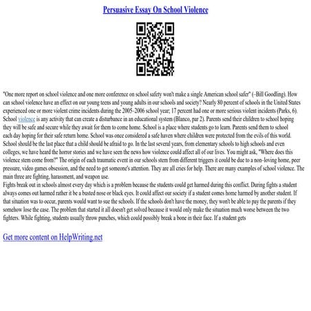 persuasive-essay-on-school-violence-ppt