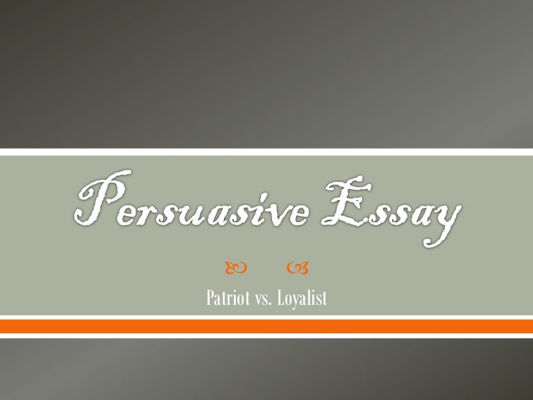 Persuasive essay on war