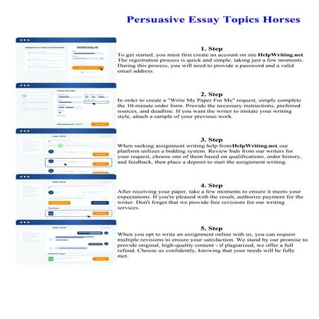Persuasive Essay Topics Horses