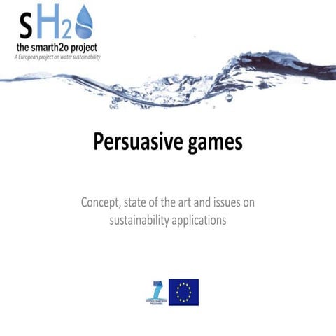 State of the art on persuasive games for water consumption