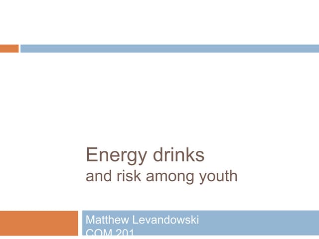 Energy Drinks Overloaded