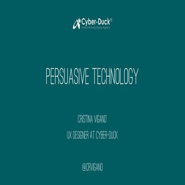 Persuasive technology