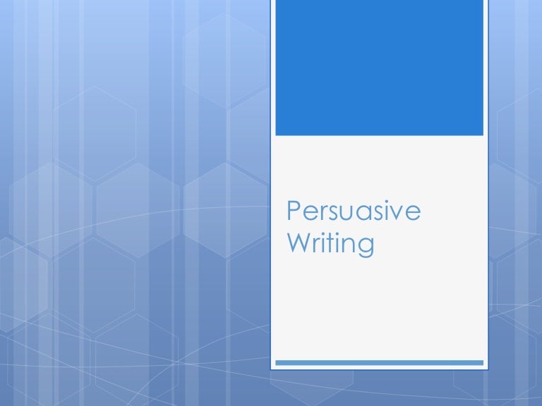 Persuasive essay ppt