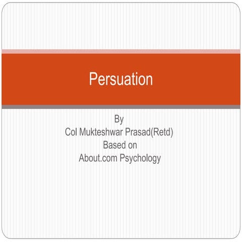 Persuation