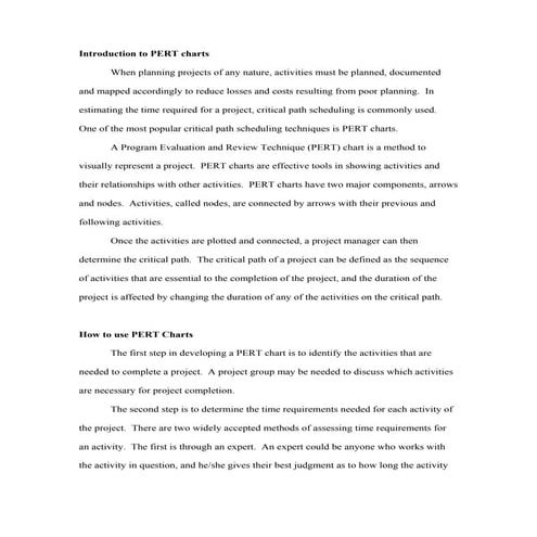 Essential PERT Chart Analysis Template.docx