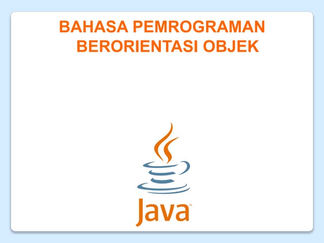 PBO - Pert 7, Mengenal dan Memahami Konsep Array Pada Java