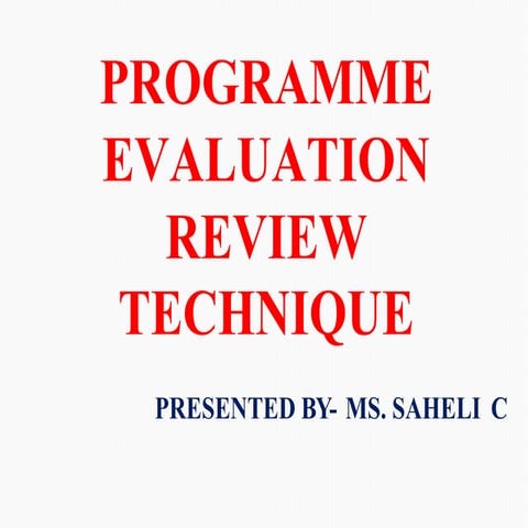 Programme evaluation review technique