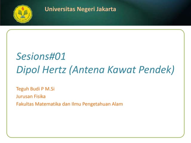 Pert 1 dipol hertz 