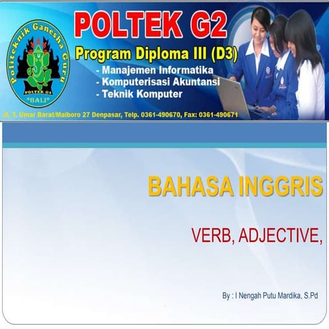 Pert 2 Verb and Adjective