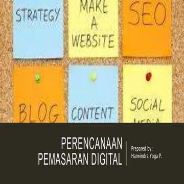 Perencanaan Pemasaran Digital 170914