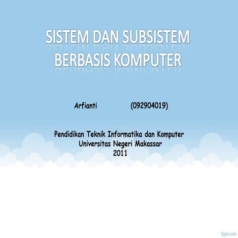 Rekayasa sistem berbasis komputer