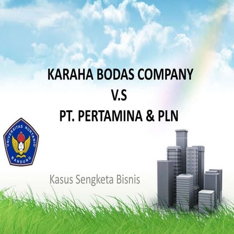 Pertamina & pln vs karaha bodas company | PPTX