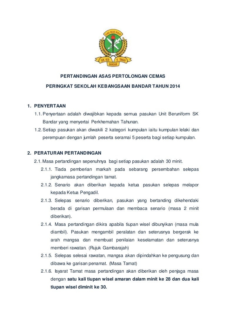 Pertandingan Asas Pertolongan Cemas