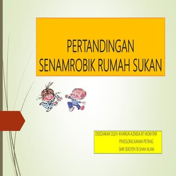 Pertandingan senamrobik rumah sukan