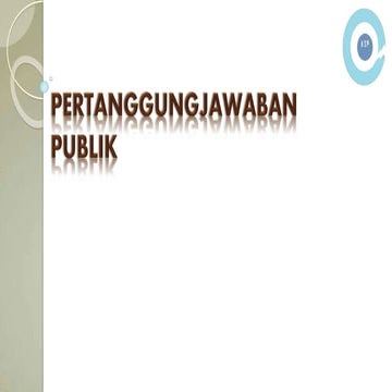Pertanggungjawaban Publik_Akuntansi Sektor Publik