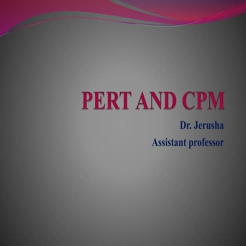 Pert cpm 