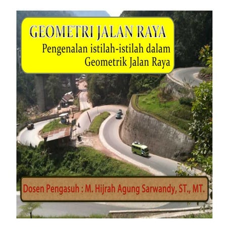 (pertemuan-1&2) GEOMETRI JALAN RAYA Teknik Sipil | PDF