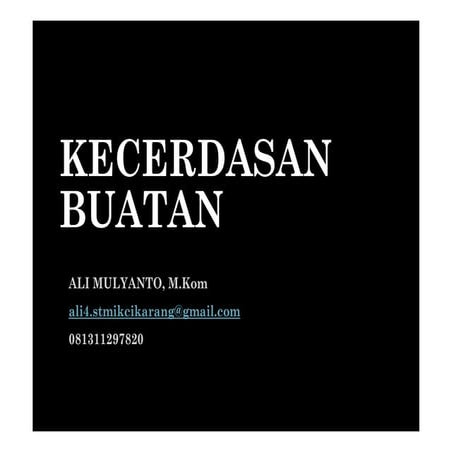 Kecerdasan Buatan (AI)