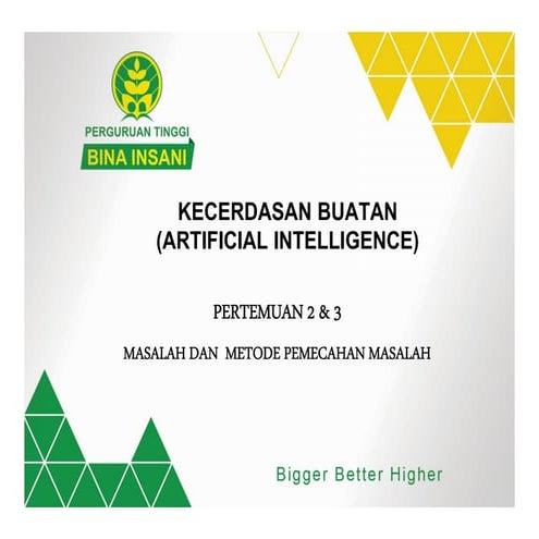 Pertemuan 2-3 Masalah dan Metode Pemecahan Masalah