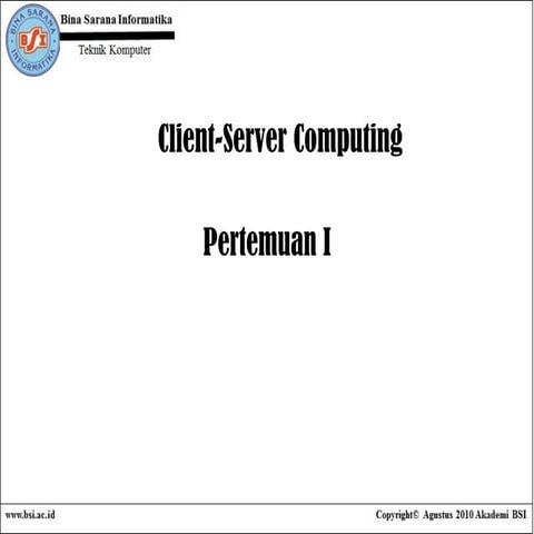 Pertemuan 09   client server