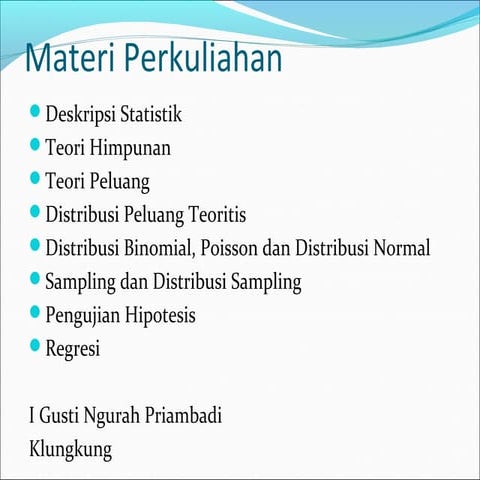 Pertemuan 1