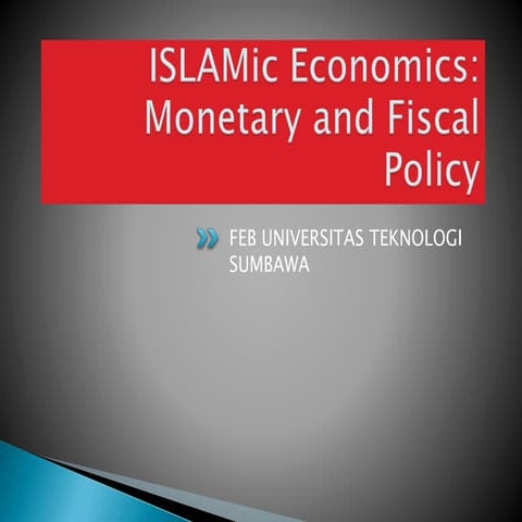 Pertemuan 13 monetary and fiscal policy