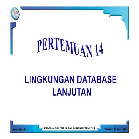 Pertemuan 14 | PPT