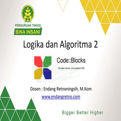 Pertemuan 1 Pengenalan CodeBlocks (CB)