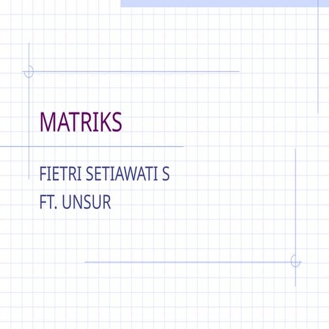 matriks matematika diskrit teknik informatika