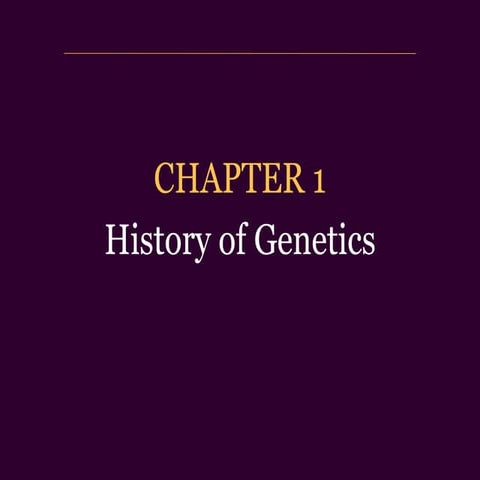 Pertemuan 2. history of genetics Bu Rani Wulandari