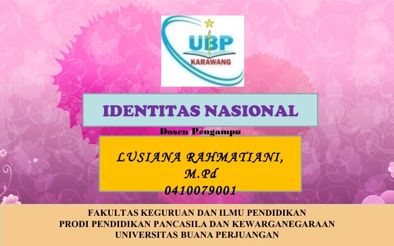 Pertemuan 2 Identitas Nas