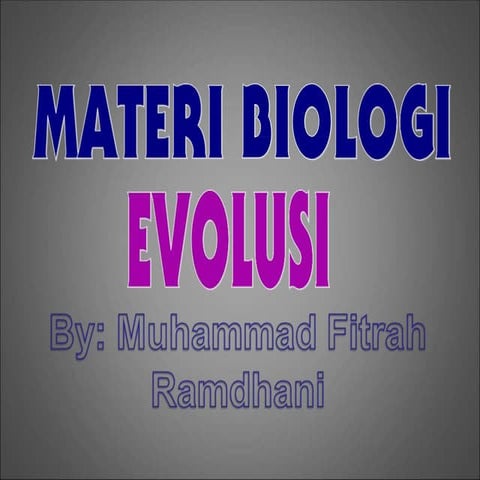 Pertemuan tiga puluh tiga Teori Evolusi.pptx