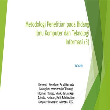 Metodologi Penelitian Ilmiah dalam Ilmu Komputer dan Teknologi ...