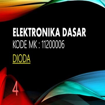 Pertemuan 4   Dioda1